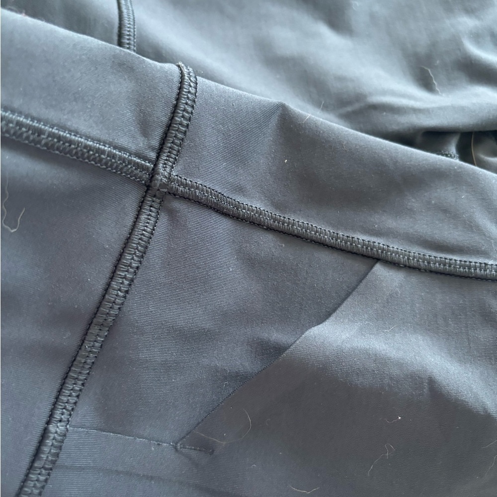 Lululemon Black Cropped with Mesh Athletic Leggings - Picture 6 of 7